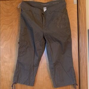 Croft & Barrow Brown Capri Pants